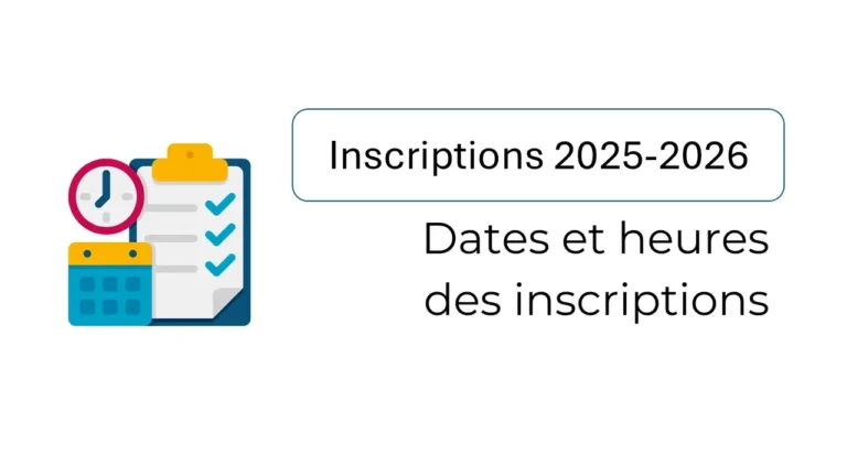 Inscriptions 2025-2026